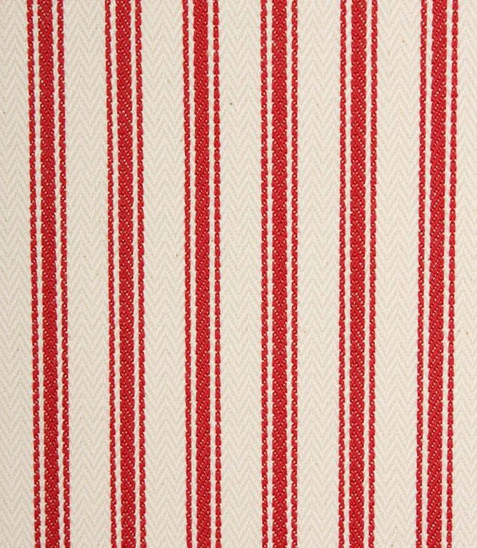 Ticking Stripe - Red